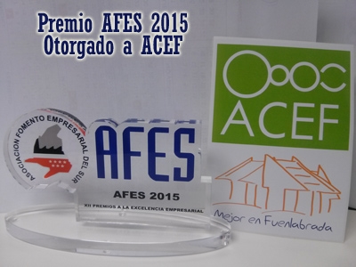 Premio AFES 2015 otorgado a ACEF
